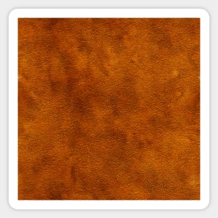 Brown leather, natural and ecological leather print #30 Sticker